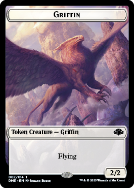 Griffin Token [Dominaria Remastered Tokens] | Webway Games