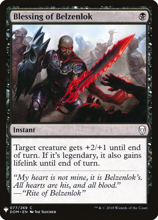 Blessing of Belzenlok [Mystery Booster] | Webway Games