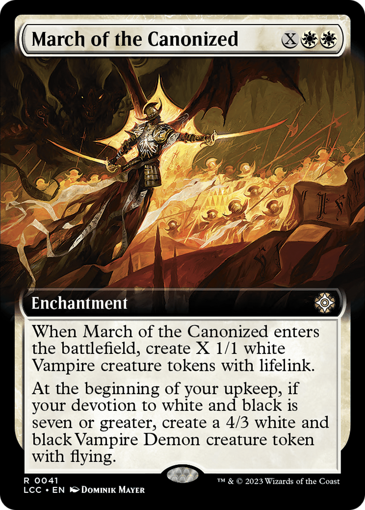 March of the Canonized (Extended Art) [The Lost Caverns of Ixalan Commander] | Webway Games