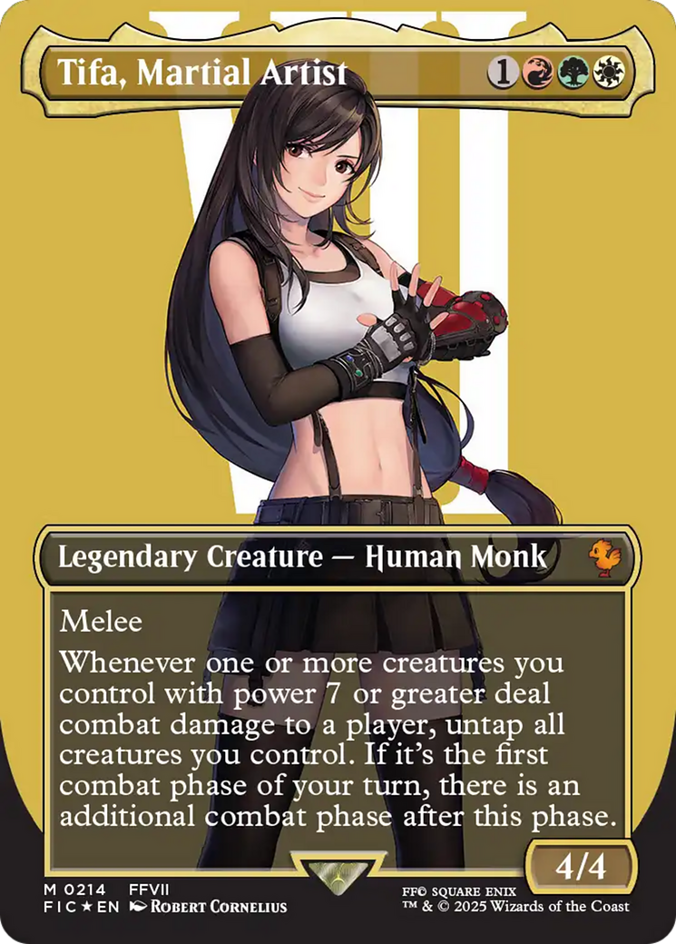 Tifa, Martial Artist (Borderless) (Surge Foil) [FINAL FANTASY Commander] | Webway Games