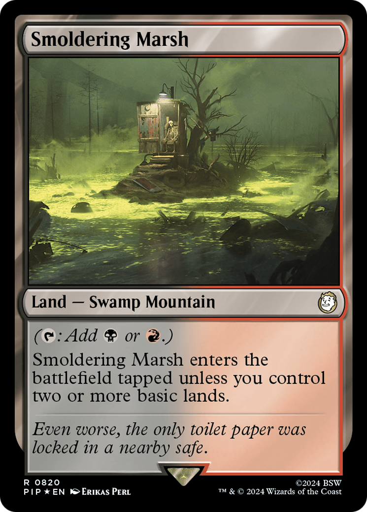 Smoldering Marsh (Surge Foil) [Fallout] | Webway Games