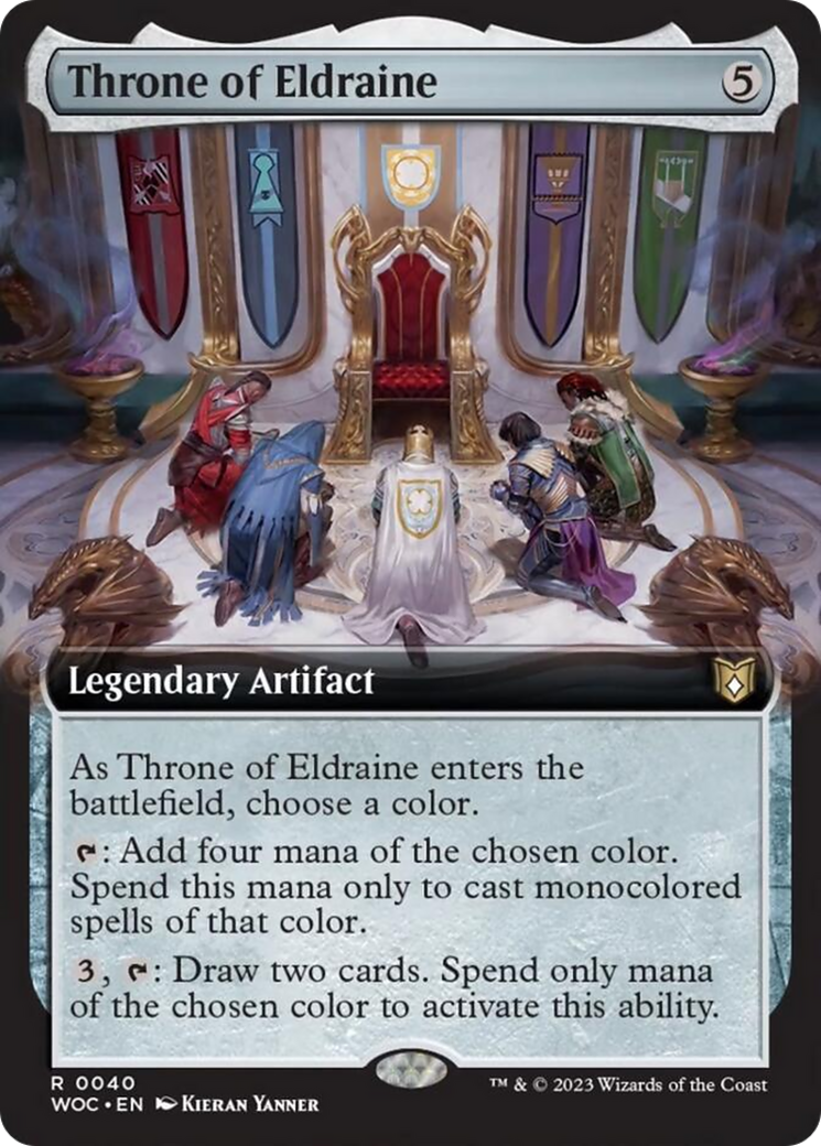 Throne of Eldraine (Extended Art) [Wilds of Eldraine Commander] | Webway Games