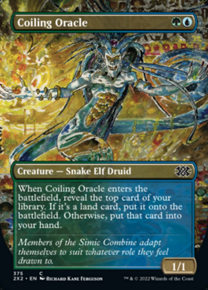 Coiling Oracle (Borderless Alternate Art) [Double Masters 2022] | Webway Games
