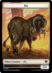 Phyrexian Golem // Ox Double-Sided Token [Commander Masters Tokens] | Webway Games