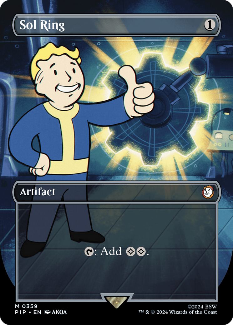 Sol Ring (Borderless) [Fallout] | Webway Games