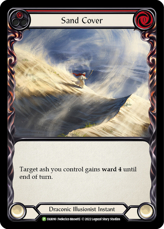 Sand Cover (Red) [FAB090] (Promo)  Rainbow Foil | Webway Games