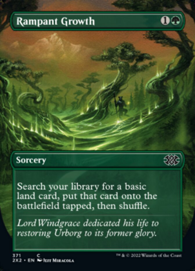 Rampant Growth (Borderless Alternate Art) [Double Masters 2022] | Webway Games