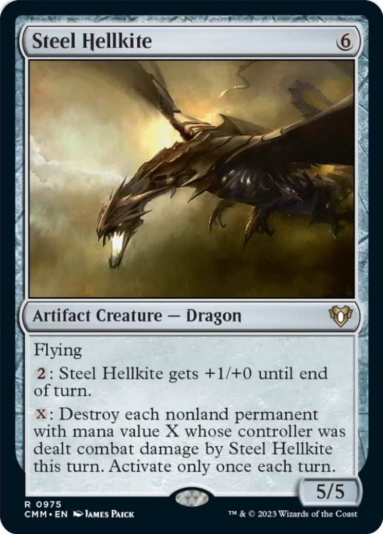 Steel Hellkite [Commander Masters] | Webway Games
