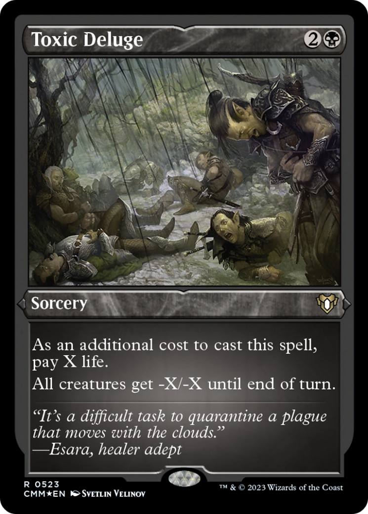 Toxic Deluge (Foil Etched) [Commander Masters] | Webway Games