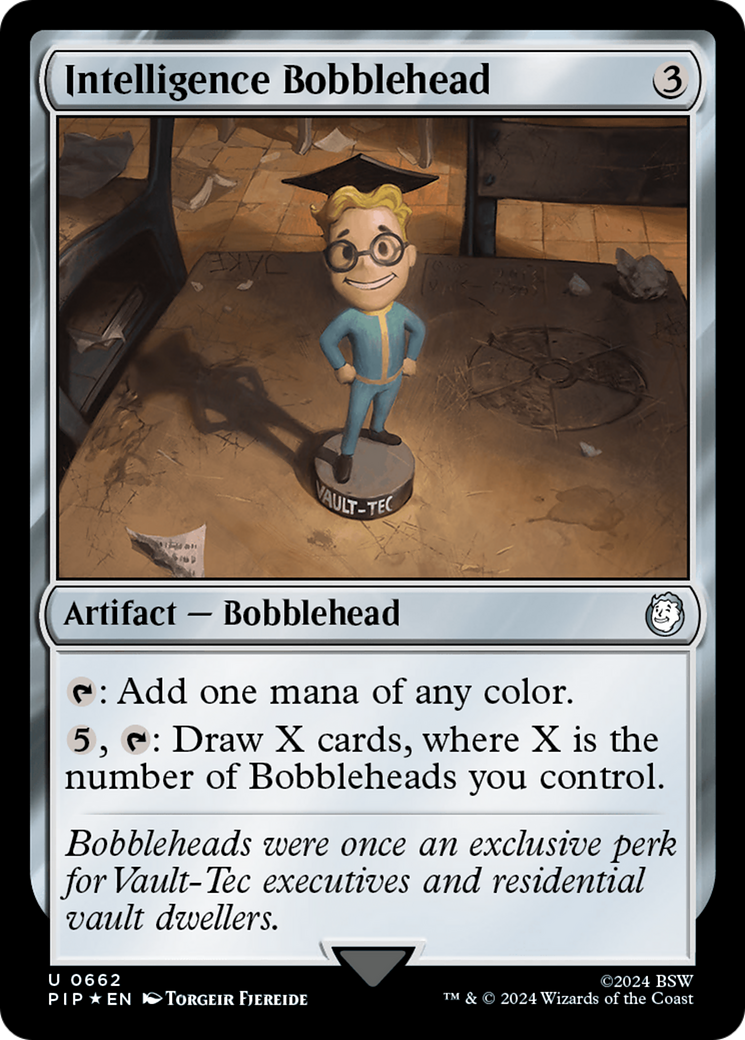 Intelligence Bobblehead (Surge Foil) [Fallout] | Webway Games