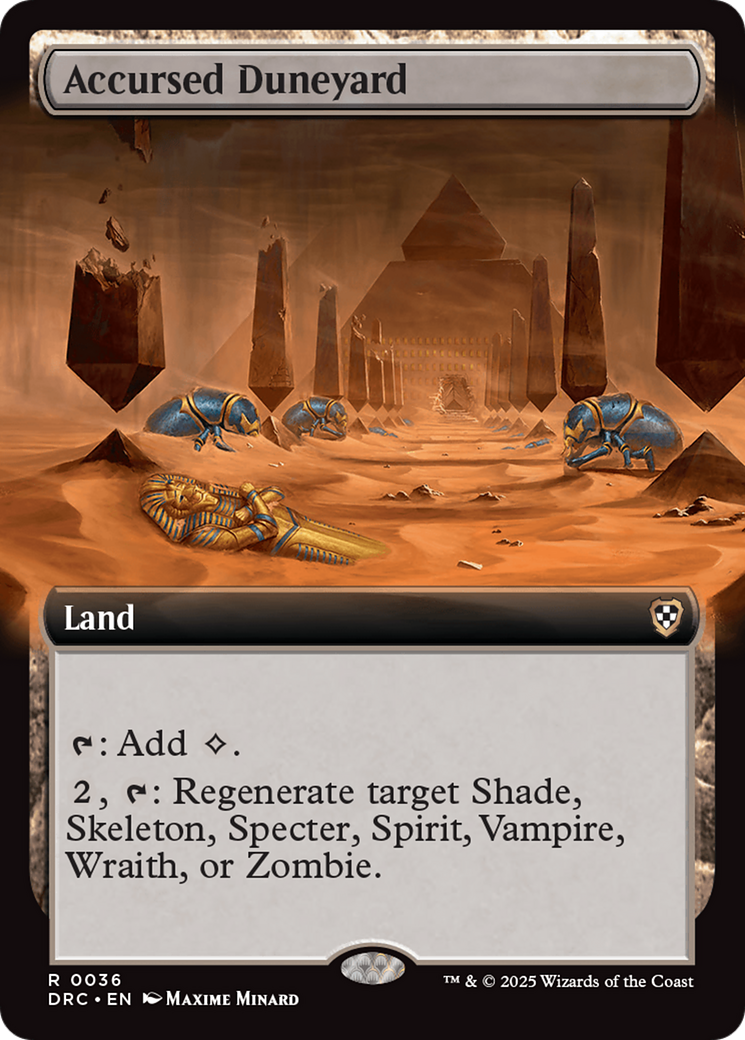 Accursed Duneyard (Extended Art) [Aetherdrift Commander] | Webway Games