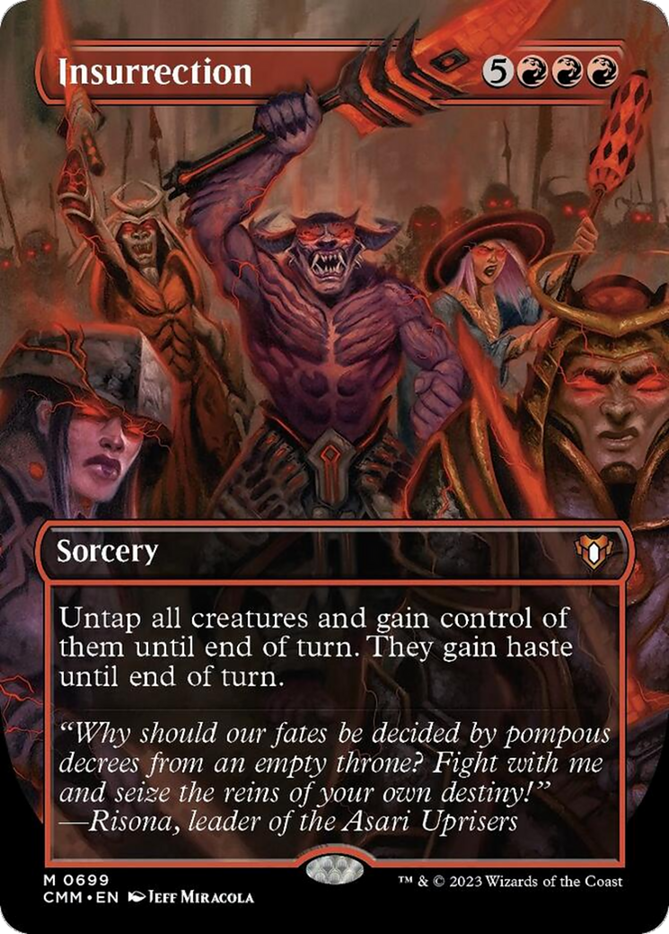 Insurrection (Borderless Alternate Art) [Commander Masters] | Webway Games