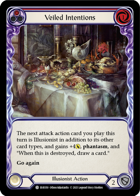 Veiled Intentions (Red) [EVR150] (Everfest)  1st Edition Normal | Webway Games