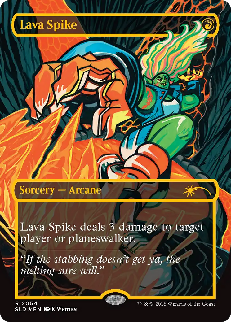 Lava Spike (2054) (Raised Foil) [Secret Lair Drop Series] | Webway Games