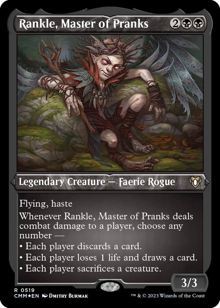 Rankle, Master of Pranks (Foil Etched) [Commander Masters] | Webway Games