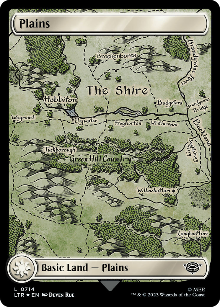 Plains (0714) (Surge Foil) [The Lord of the Rings: Tales of Middle-Earth] | Webway Games