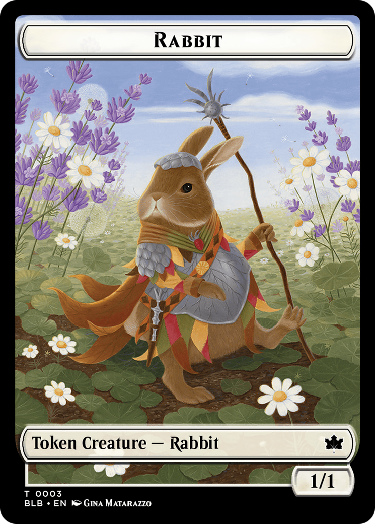 Octopus // Rabbit Double-Sided Token [Bloomburrow Commander Tokens] | Webway Games