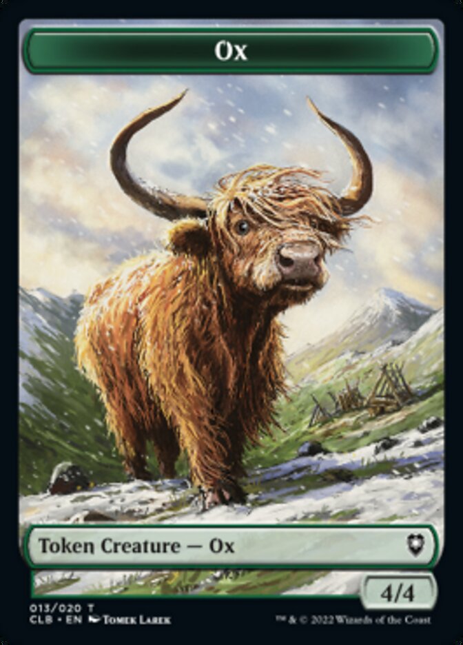 Ox Token [Commander Legends: Battle for Baldur's Gate Tokens] | Webway Games