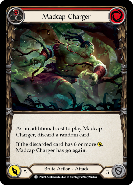 Madcap Charger (Red) [DYN016] (Dynasty)  Rainbow Foil | Webway Games