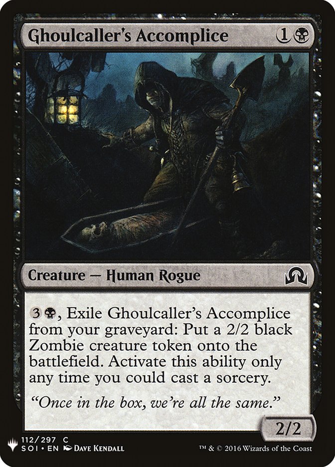 Ghoulcaller's Accomplice [Mystery Booster] | Webway Games