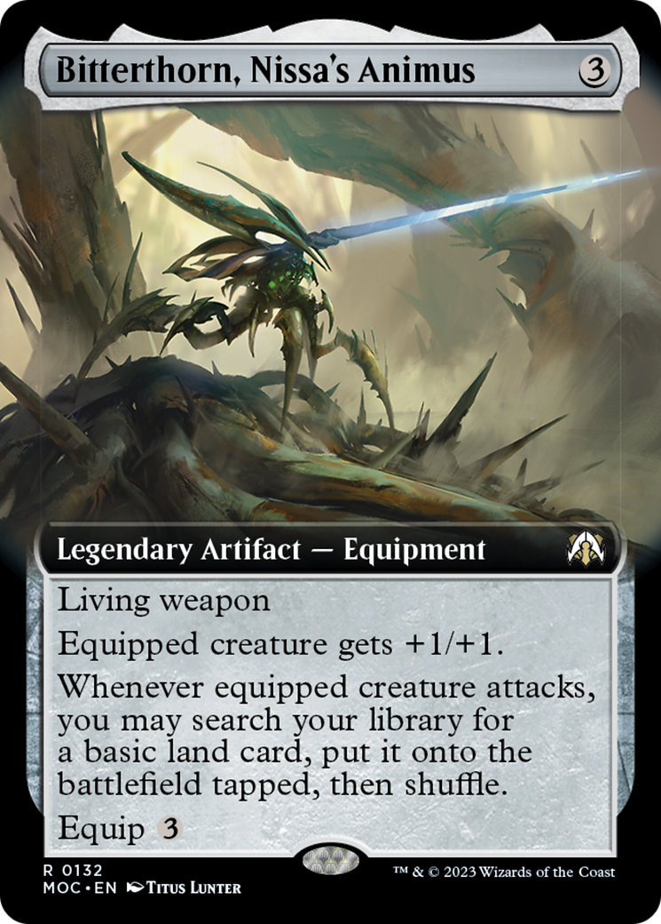 Bitterthorn, Nissa's Animus (Extended Art) [March of the Machine Commander] | Webway Games