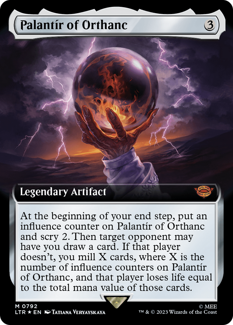 Palantir of Orthanc (Extended Art) (Surge Foil) [The Lord of the Rings: Tales of Middle-Earth] | Webway Games