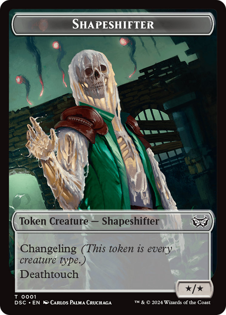 Insect (0011) // Shapeshifter Double-Sided Token [Duskmourn: House of Horror Commander Tokens] | Webway Games