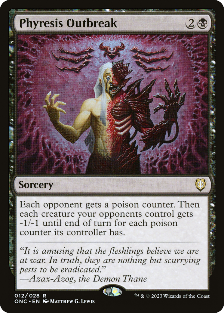 Phyresis Outbreak [Phyrexia: All Will Be One Commander] | Webway Games