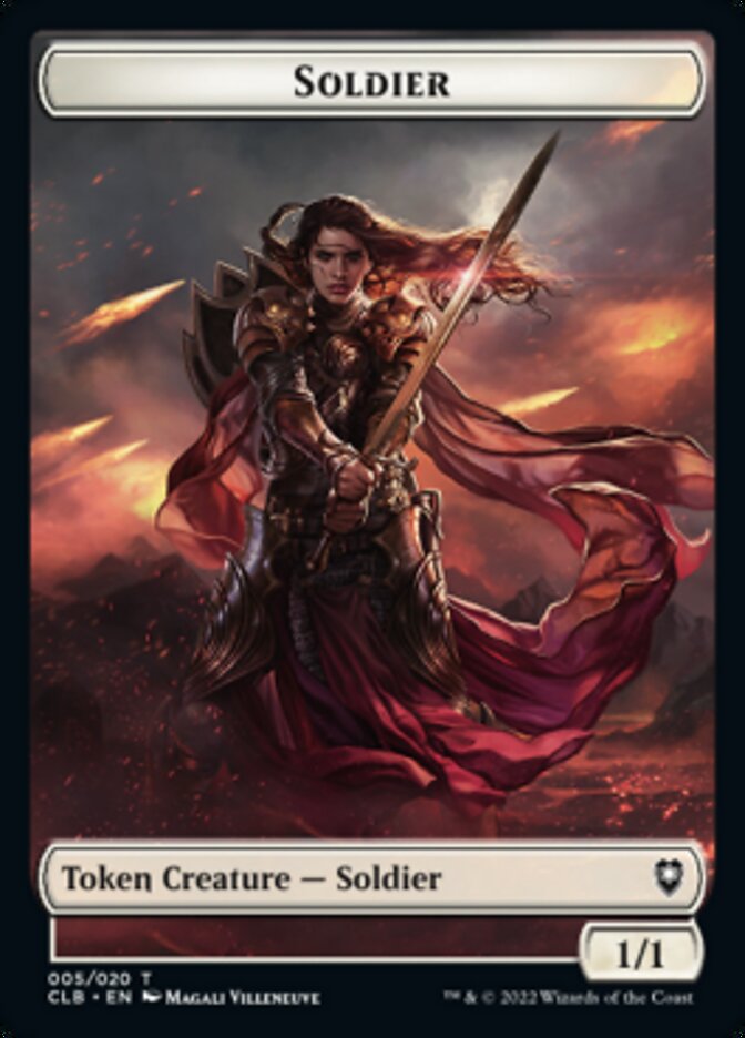 Soldier Token [Commander Legends: Battle for Baldur's Gate Tokens] | Webway Games