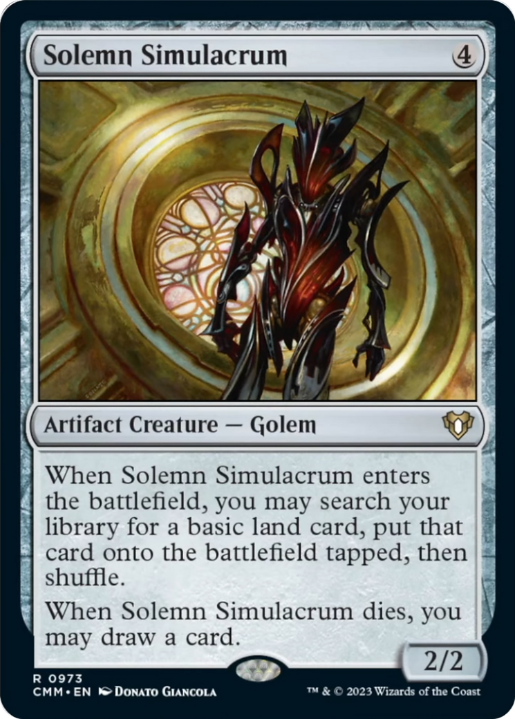 Solemn Simulacrum [Commander Masters] | Webway Games