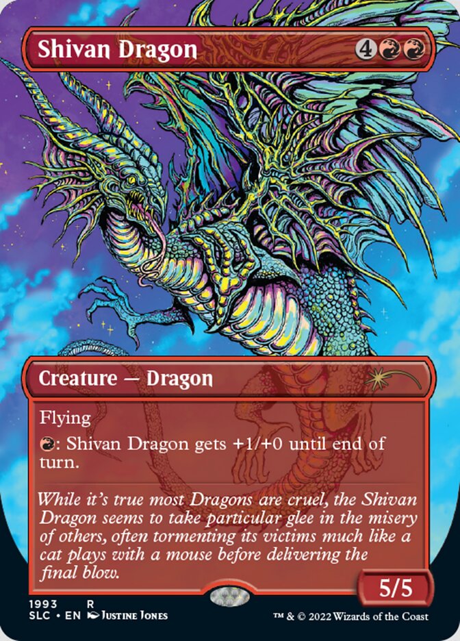 Shivan Dragon (Borderless) [Secret Lair Countdown Kit] | Webway Games