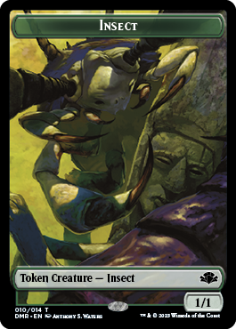 Insect // Construct Double-Sided Token [Dominaria Remastered Tokens] | Webway Games