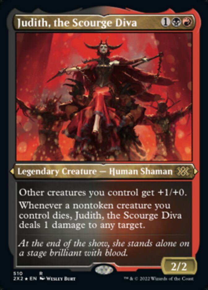 Judith, the Scourge Diva (Foil Etched) [Double Masters 2022] | Webway Games