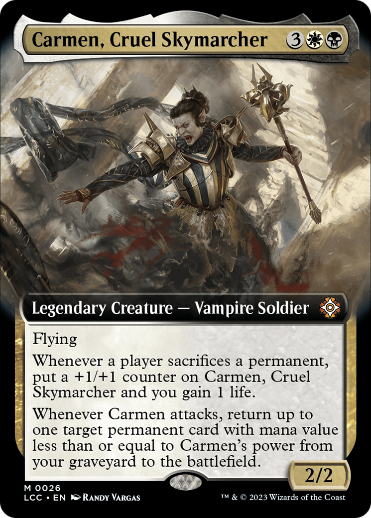 Carmen, Cruel Skymarcher (Extended Art) [The Lost Caverns of Ixalan Commander] | Webway Games