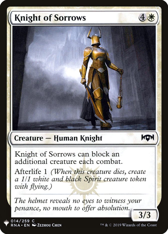 Knight of Sorrows [Mystery Booster] | Webway Games