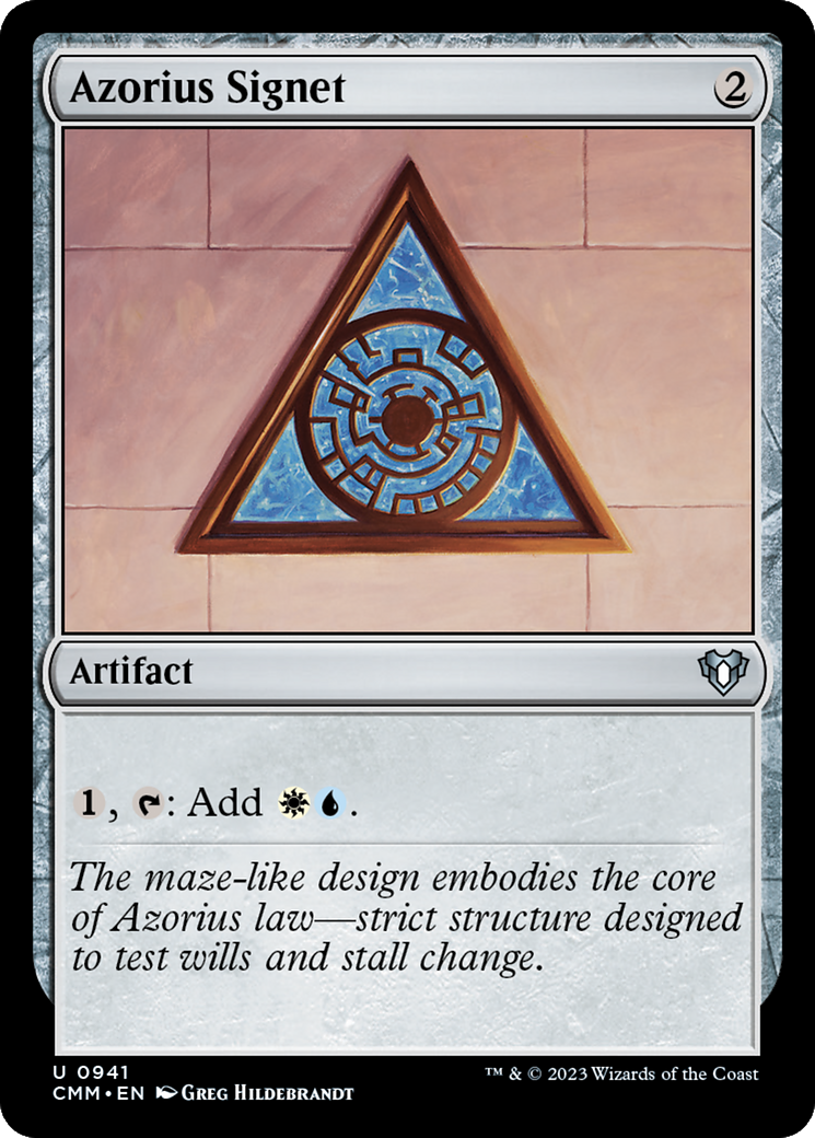 Azorius Signet [Commander Masters] | Webway Games