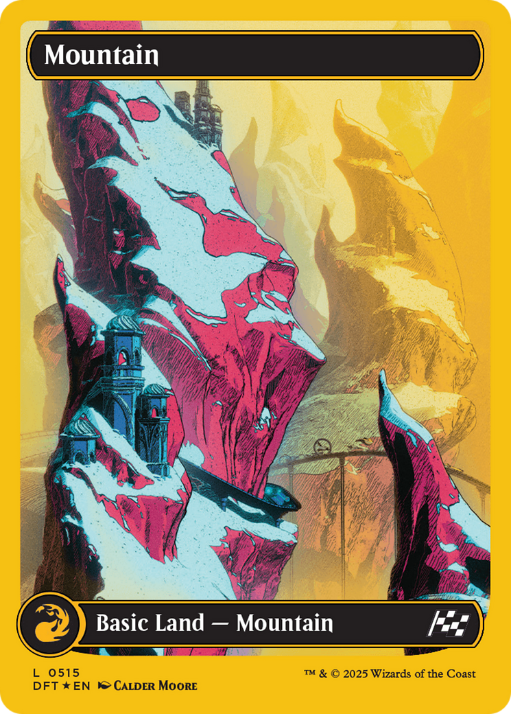 Mountain (0515) (First-Place Foil) [Aetherdrift] | Webway Games