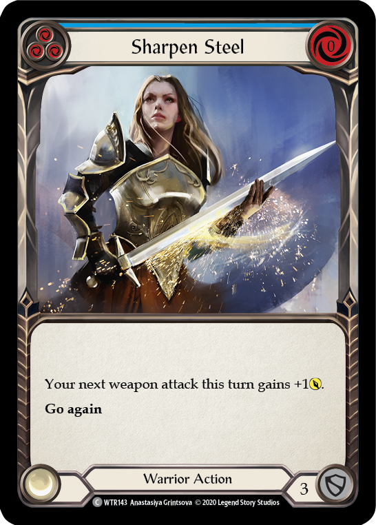 Sharpen Steel (Blue) [U-WTR143] (Welcome to Rathe Unlimited)  Unlimited Normal | Webway Games