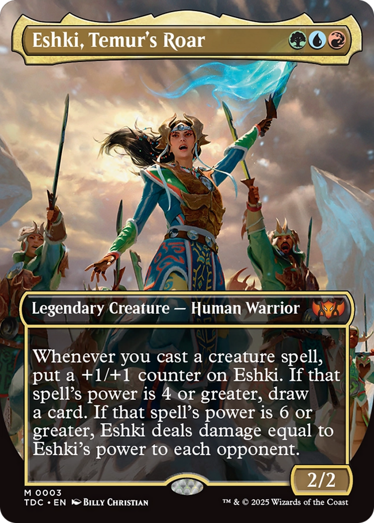 Eshki, Temur's Roar (Borderless) [Tarkir: Dragonstorm Commander] | Webway Games