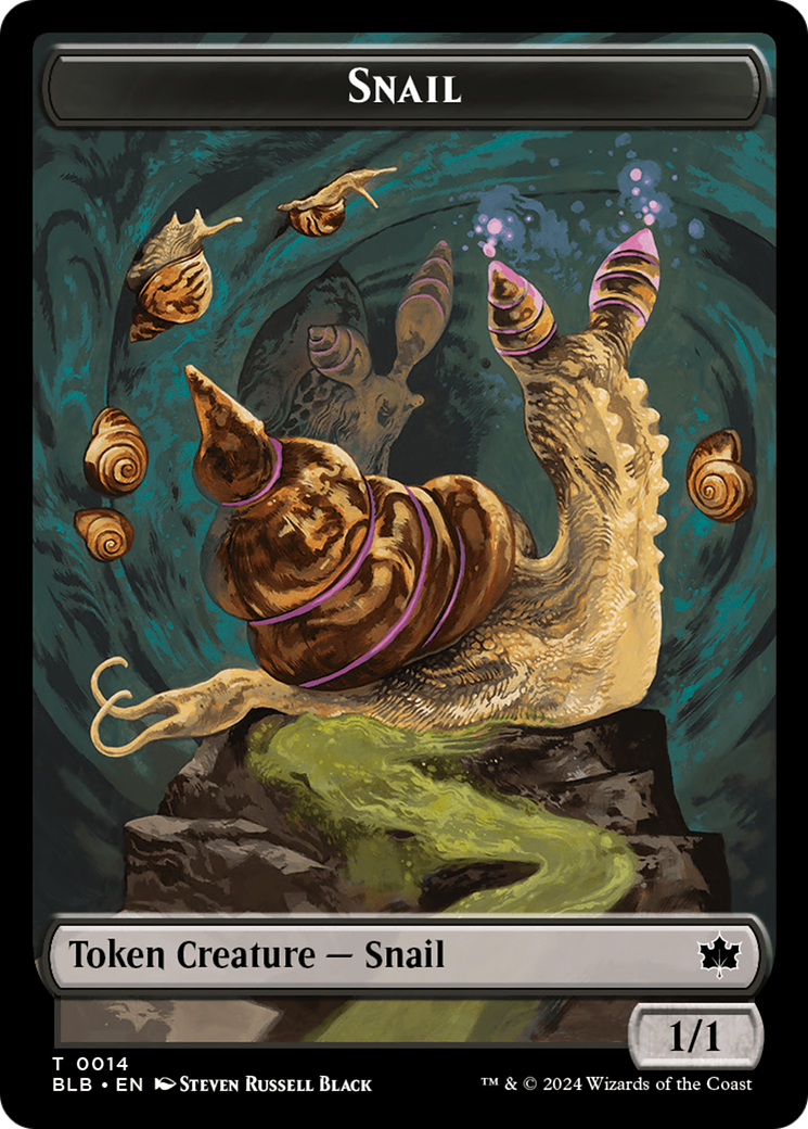 Snail // Thundertrap Trainer Double-Sided Token [Bloomburrow Tokens] | Webway Games