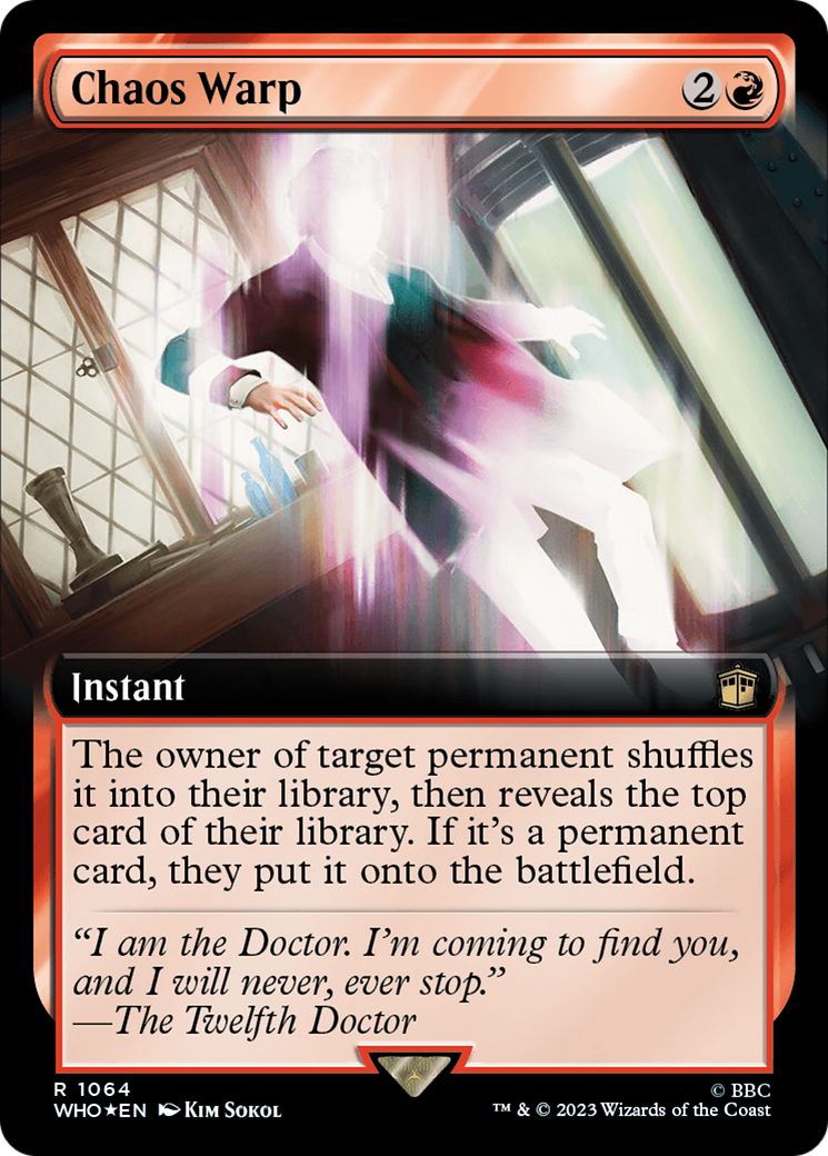 Chaos Warp (Extended Art) (Surge Foil) [Doctor Who] | Webway Games