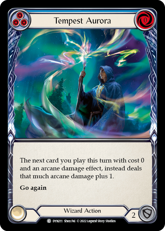 Tempest Aurora (Blue) [DYN211] (Dynasty)  Rainbow Foil | Webway Games
