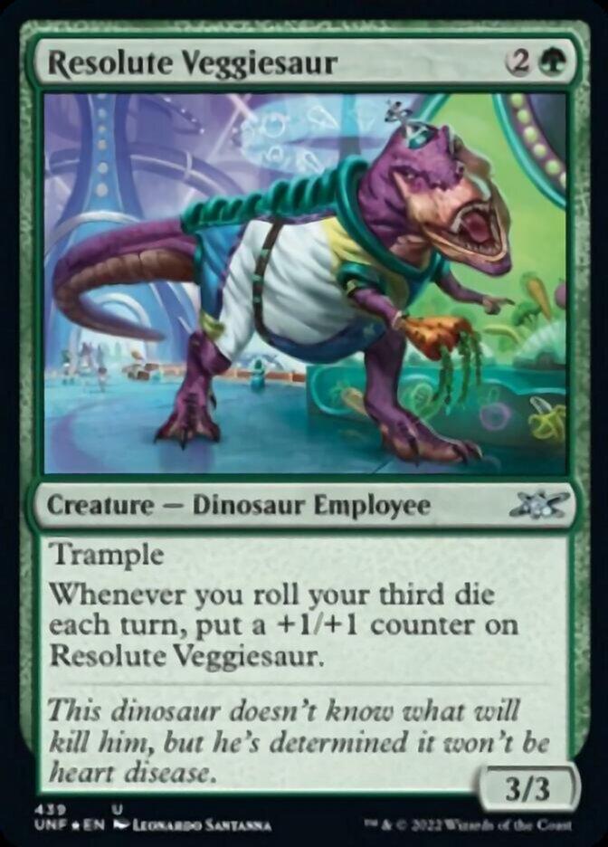 Resolute Veggiesaur (Galaxy Foil) [Unfinity] | Webway Games