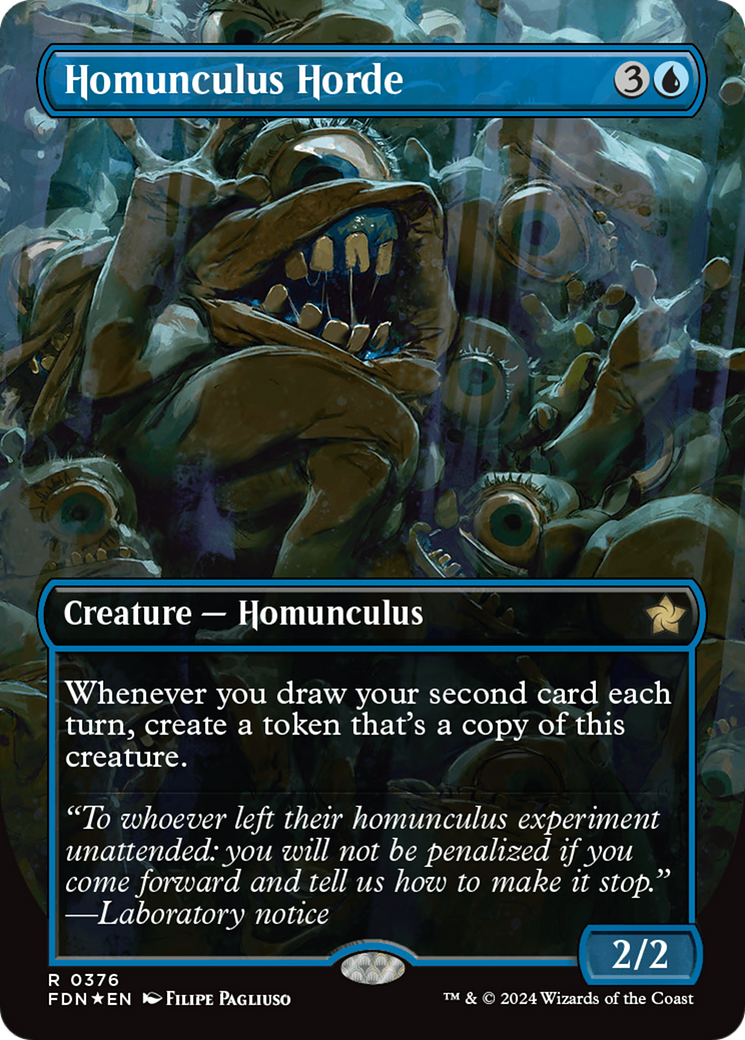 Homunculus Horde (Borderless) (Mana Foil) [Foundations] | Webway Games