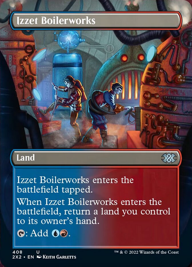 Izzet Boilerworks (Borderless Alternate Art) [Double Masters 2022] | Webway Games