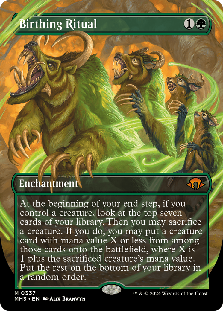 Birthing Ritual (Borderless) [Modern Horizons 3] | Webway Games