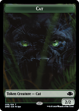 Zombie // Cat (008) Double-Sided Token [Dominaria Remastered Tokens] | Webway Games