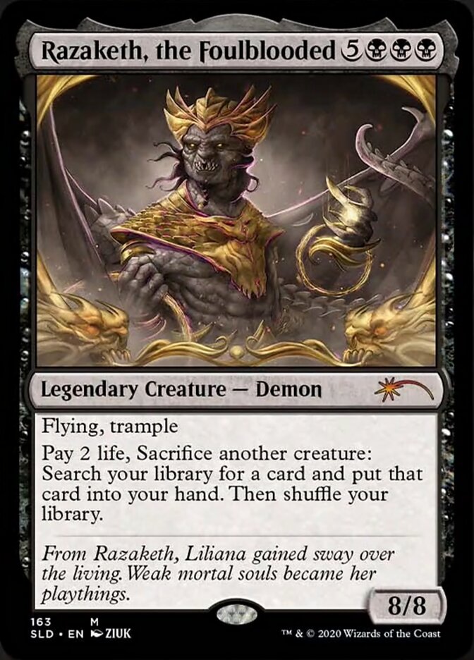 Razaketh, the Foulblooded (Foil Etched) [Secret Lair Drop Series] | Webway Games