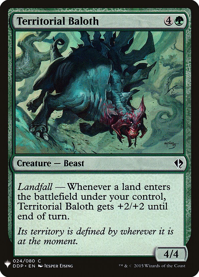Territorial Baloth [Mystery Booster] | Webway Games