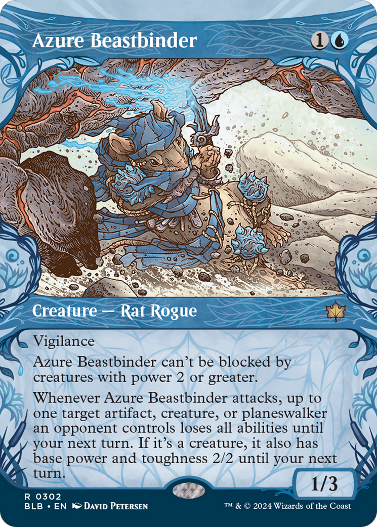 Azure Beastbinder (Showcase) [Bloomburrow] | Webway Games